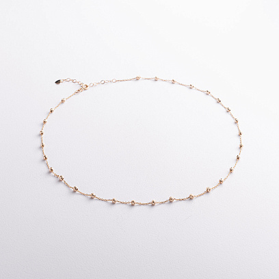 Колье "Шарики" в желтом золоте кол02666