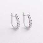 Золотые серьги с бриллиантами сб0675mi от ювелирного магазина Оникс