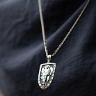 Срібний кулон "Архангел Михаїл моли Бога о нас" 133224 от ювелирного магазина Оникс - 8