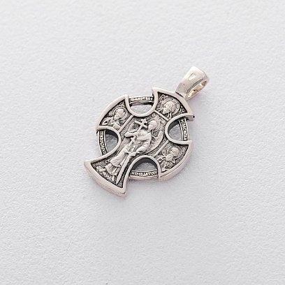 Срібний православний хрест (чорніння) 13091 №5