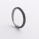 Золотое кольцо с черными бриллиантами кб0242sth от ювелирного магазина Оникс