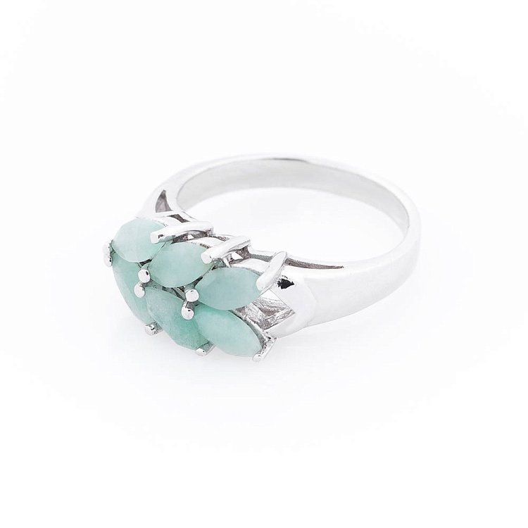 Срібний перстень з смарагдом 11901 від ювелірного магазину Онікс - 1