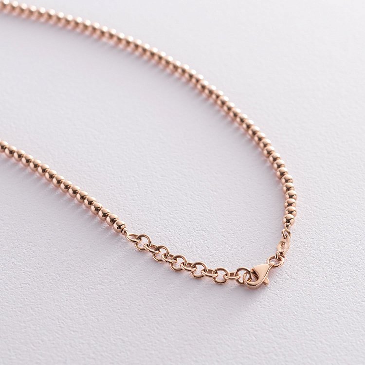 Золотое колье "Клевер" кол01369 от ювелирного магазина Оникс - 3