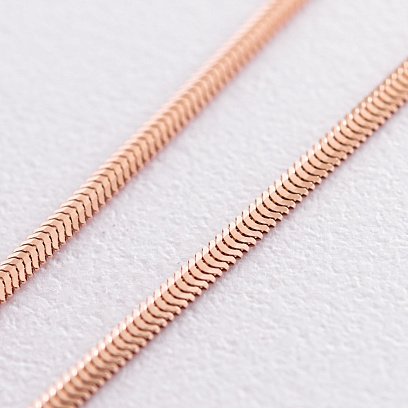 Колье "Gisele" в красном золоте (снейк - 3.0 мм) ц00321-3.0 №3