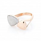Золотое кольцо с фианитами к05398 от ювелирного магазина Оникс - 1