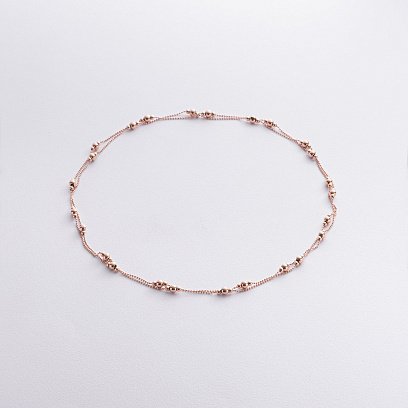 Колье "Шарики" в красном золоте кол02580
