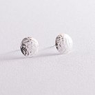 Серебряные серьги - пусеты "Теона" (1.2 см) 123185 от ювелирного магазина Оникс