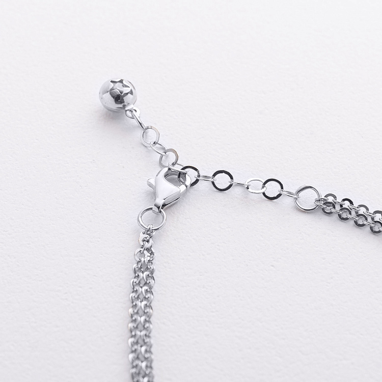 Браслет "Фантазия" в белом золоте б05806 от ювелирного магазина Оникс - 2