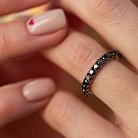 Золотое кольцо с черными бриллиантами кб0489gl от ювелирного магазина Оникс - 4