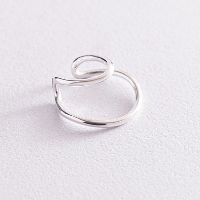 Серебряная серьга - каффа 123184 №5