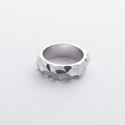 Серебряное кольцо "Meteorite" 112805 №6