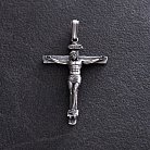 Срібний хрест "Розп'яття Ісуса Христа" 133167 от ювелирного магазина Оникс - 2