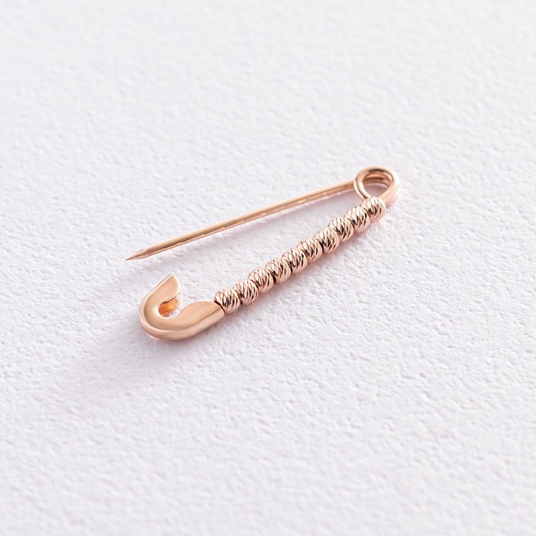 Золотая булавка "Шарики" зак00311 от ювелирного магазина Оникс