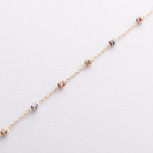 Браслет "Кульки" у трьох кольорах золота б04225 от ювелирного магазина Оникс - 2