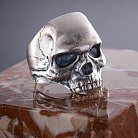 Срібний перстень з черепом (чорніння) 112192 от ювелирного магазина Оникс - 10