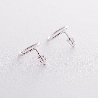 Золотые серьги "Круговорот" 1.4 см с06686 №2