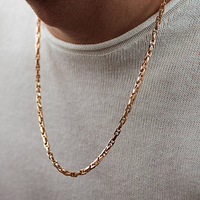 Мужская золотая цепочка ц00571 №4