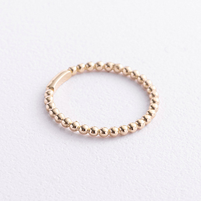 Кольцо "Шарики" в желтом золоте к08470