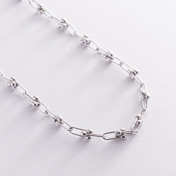 Кольє "Фантазія" в білому золоті кол01877 від ювелірного магазину Онікс - 2