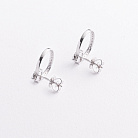 Золоті сережки - пусети "Сердечки" з діамантами сб0672ca от ювелирного магазина Оникс - 2