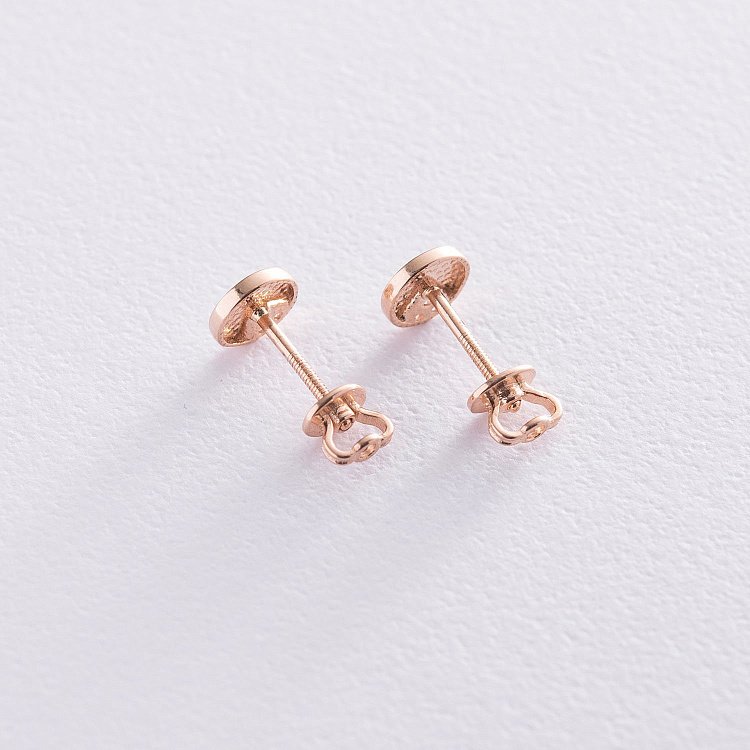 Золоті сережки - пусети з фіанітами с06074 від ювелірного магазину Онікс - 2