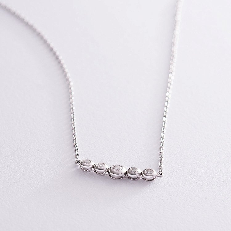 Золоте кольє з діамантами колм0288 від ювелірного магазину Онікс - 2