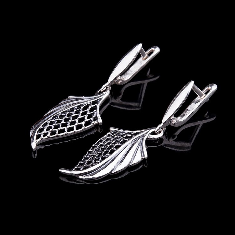 Срібні сережки 12232 від ювелірного магазину Онікс - 2