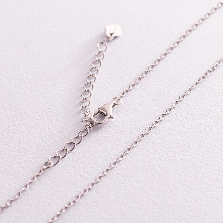 Срібне кольє "Конюшина" з малахітом 18186 від ювелірного магазину Онікс - 4