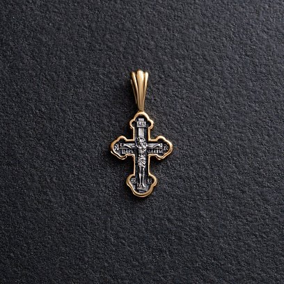 Срібний хрест "Розп'яття Христове" 132954 №3