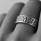 Серебряное текстурное кольцо 7098 от ювелирного магазина Оникс - 3