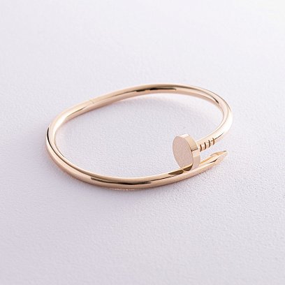 Браслет "Гвоздь" в желтом золоте б05145 №3