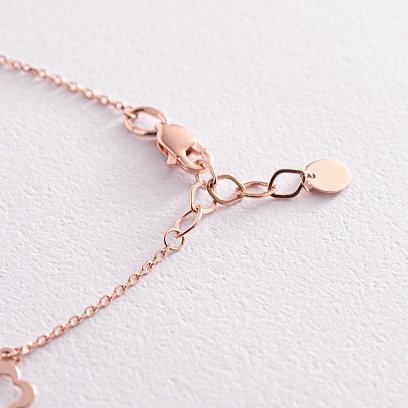 Браслет "Клевера" в красном золоте б04843 №6