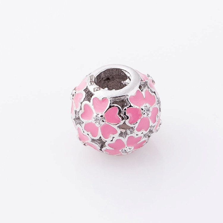 Срібний шарм з емаллю 132361р від ювелірного магазину Онікс - 1