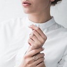 Срібний перстень "Кругообіг" 112250 от ювелирного магазина Оникс - 14