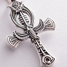 Срібний кулон "Єгипетський хрест Анкх. Жезл Озіріс - символ вічного життя" 133111 от ювелирного магазина Оникс - 4