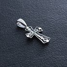 Срібний хрест "Розп'яття. Спаси і Збережи" кду-25 от ювелирного магазина Оникс - 4