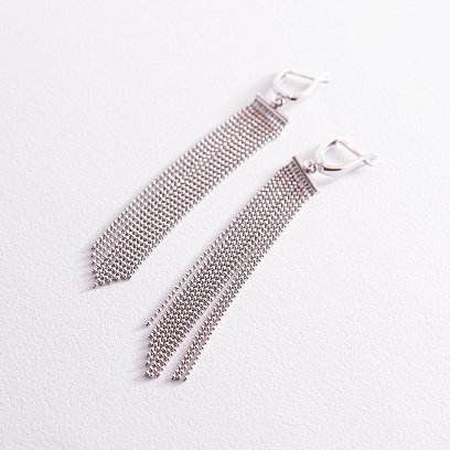 Золотые серьги "Водопад" с07876 №2