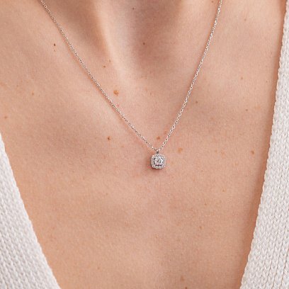 Золотое колье с бриллиантами 17921121 №5