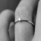 Помолвочное кольцо с бриллиантом (белое золото) 229291121 от ювелирного магазина Оникс - 3