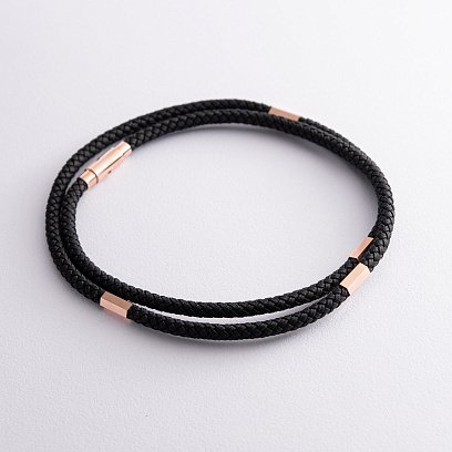 Ювелирный шнурок с золотой застежкой 73232400