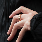 Золотое кольцо "Love" к08416 от ювелирного магазина Оникс - 3