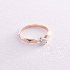 Помолвочное золотое кольцо с бриллиантом 211992421 от ювелирного магазина Оникс - 7