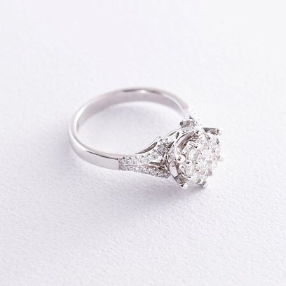 Золота каблучка з діамантами к666 №3