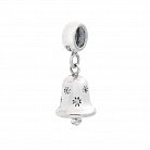 Срібний шарм "Дзвіночок" з фіанітами 132615 от ювелирного магазина Оникс - 1
