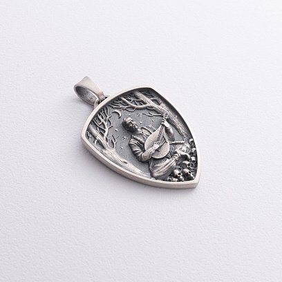 Серебряный кулон "Козак Мамай" 133264 №6