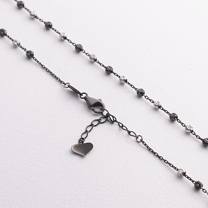 Колье "Шарики" в белом золоте кол01627 №3