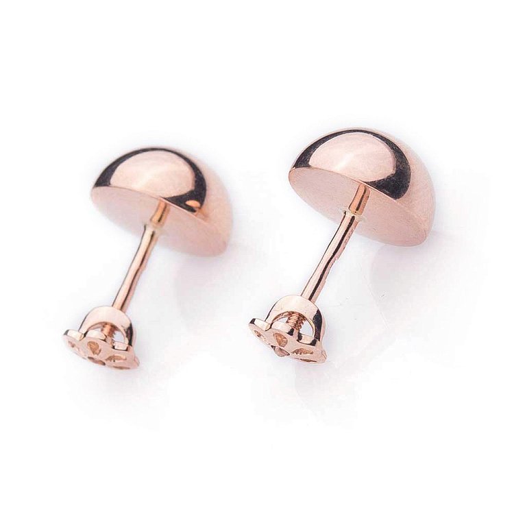 Золотые серьги-пусеты с01571 от ювелирного магазина Оникс - 4