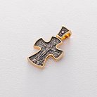 Срібний православний хрест з позолотою 132507 от ювелирного магазина Оникс