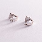 Дитячі срібні сережки "Метелики" (емаль) 123090 от ювелирного магазина Оникс - 3