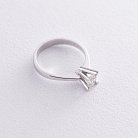 Заручальна каблучка в білому золоті (діамант) кх339 от ювелирного магазина Оникс - 2
